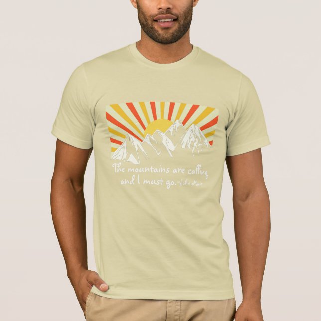 Camiseta As Montanhas Estão Chamando O Retrosol (Frente)