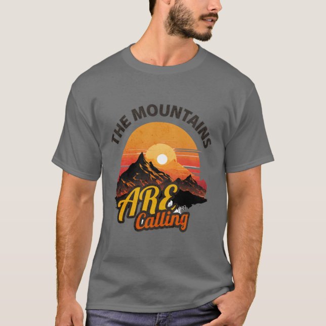 Camiseta As Montanhas Estão Ligando (Frente)