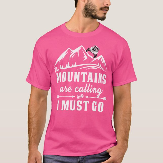Camiseta As Montanhas Estão Ligando E Eu Tenho Que Ir Andan (Frente)