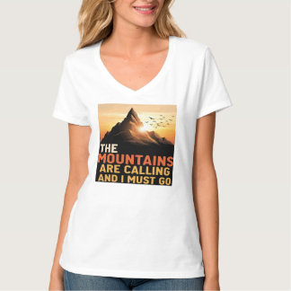 Camiseta As Montanhas Estão Ligando E Eu Tenho Que Ir Camin