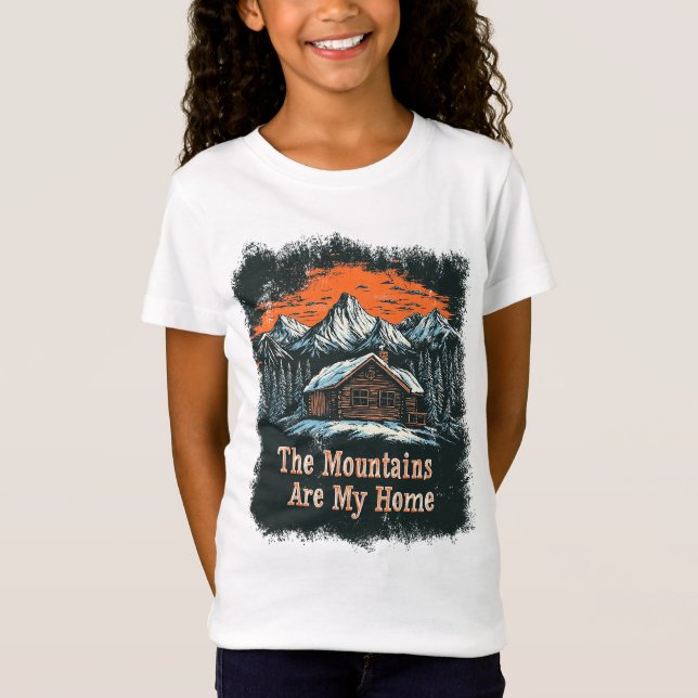 Camiseta As Montanhas São A Minha Casa (Frente)