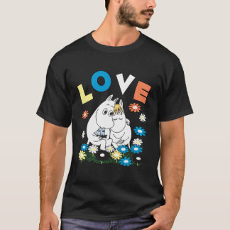Camiseta As Moomins Adoram Snorkmaiden Fllowerbed