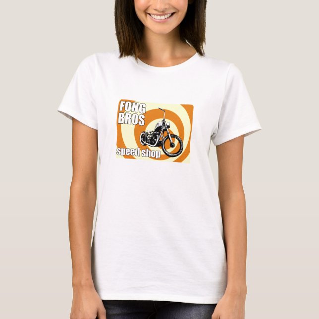Camiseta As motocicletas do irmão de Fong (Frente)