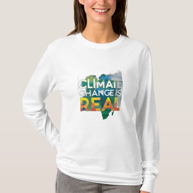 Camiseta As mudanças climáticas são reais (Frente)
