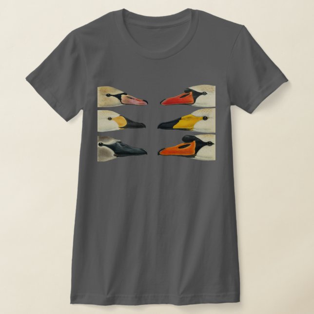 Camiseta As muitas faces de pássaros de um cisne (Postura )