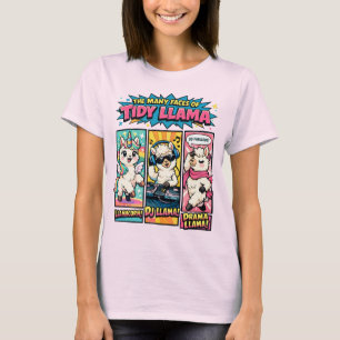 Camiseta As Muitas Faces do Llama Arrumado