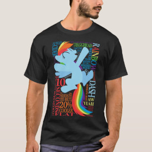 Camiseta As Muitas Palavras dos amigos de Rainbow Dash