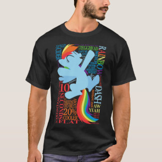 Camiseta As Muitas Palavras dos amigos de Rainbow Dash
