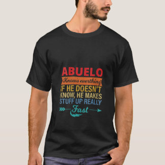 Camiseta As mulheres Abuelo sabem tudo que o vovô é pai