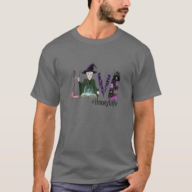 Camiseta As Mulheres Adoram Mel Life Witeen Halloween (Frente)