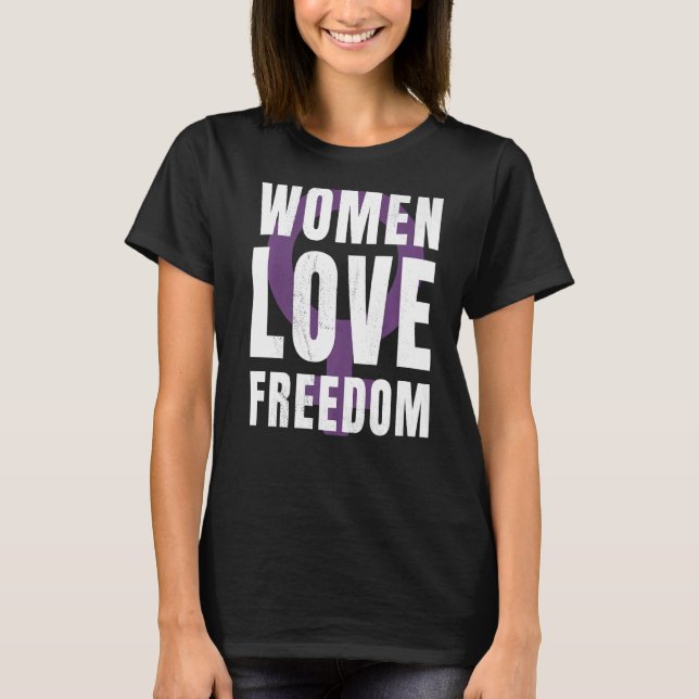 Camiseta As mulheres amam a liberdade (Frente)