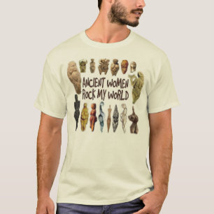 Camiseta As mulheres antigas balançam meu t-shirt do mundo