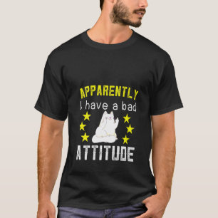 Camiseta As Mulheres Aparentemente Tenho Uma Má Atitude Com