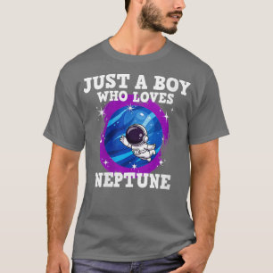Camiseta As Mulheres Apenas Um Menino Que Ama Netuno VNeck