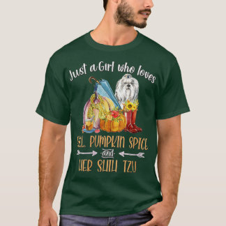Camiseta As Mulheres Apenas Uma Menina Que Adora A Pumpkin