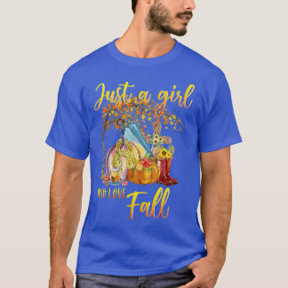 Camiseta As Mulheres Apenas Uma Menina Que Ama A Pumpin De