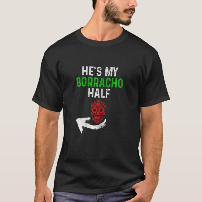 Camiseta As Mulheres Aqui, Minha Bêbada Meia Cinco De Mayo  (Frente)