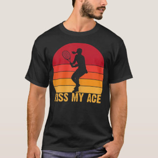 Camiseta As mulheres beijam meu jogo engraçado de tennispla