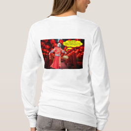 Camiseta as mulheres bella tee. Feliz Ano Novo Chinês. Pand