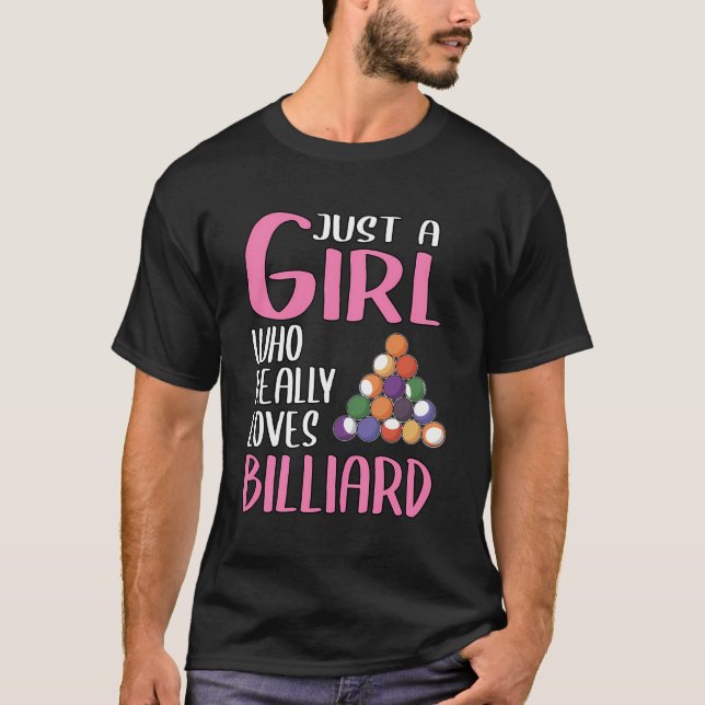 Camiseta As Mulheres Billiard Dão Um Presente Apenas Uma Me (Frente)