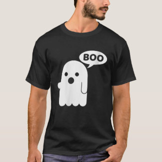 Camiseta As mulheres boo fantasma abaixam o VNeck
