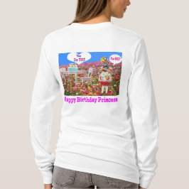 Camiseta As mulheres compram a tee. Feliz aniversário Princ