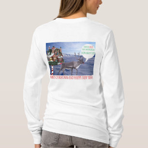 Camiseta As mulheres compram a tee. Feliz Natal e hny