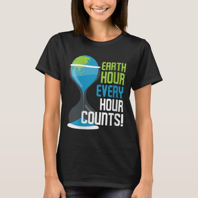 Camiseta As mulheres contam, a cada hora, com proteção ambi (Frente)