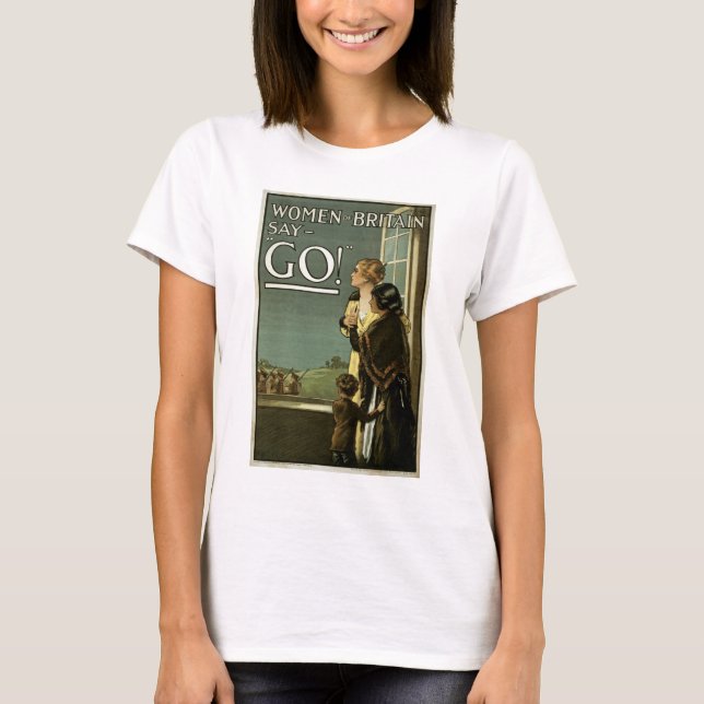 Camiseta As mulheres da Grã-Bretanha dizem: (Frente)