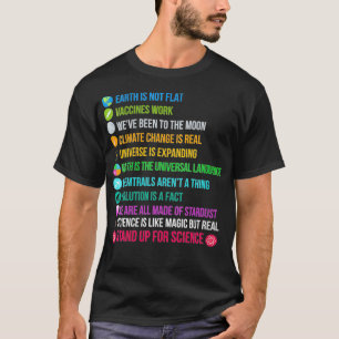 Camiseta As mulheres da Terra não são boas para a ciência V