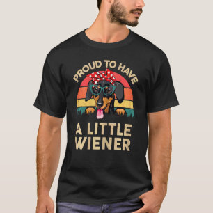 Camiseta As Mulheres Dachshund Orgulham-Se De Ter Um Pequen