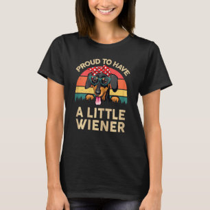 Camiseta As Mulheres Dachshund Orgulham-Se De Ter Um Pequen