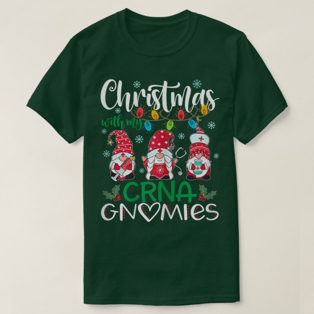 Camiseta As mulheres dão o Natal com a minha enfermeira da  (Frente do Design)