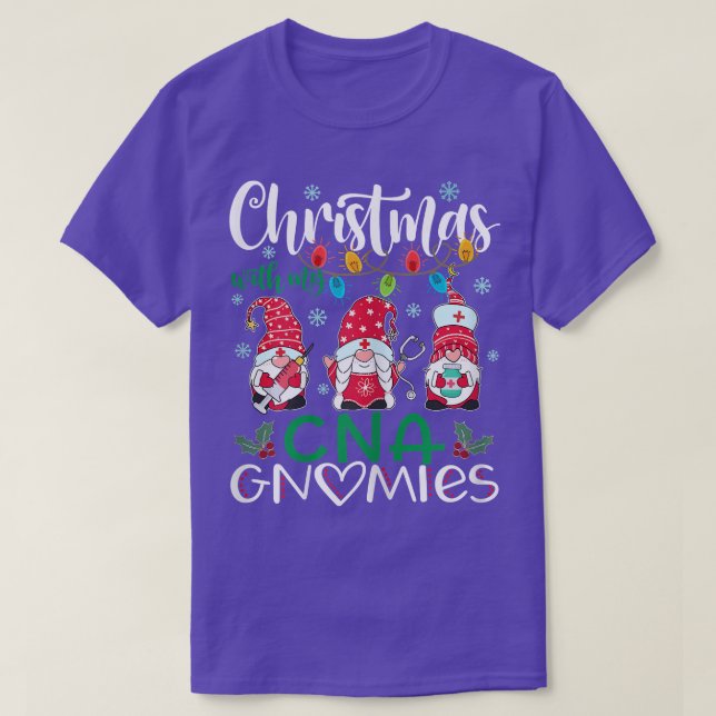 Camiseta As mulheres dão o Natal com a minha enfermeira da  (Frente do Design)