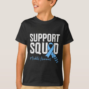 Camiseta As mulheres dão suporte à diabetes quadrática cons