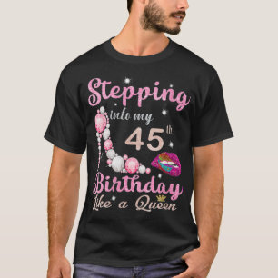 Camiseta As Mulheres De 45 Anos De Idade Dão Presentes A E