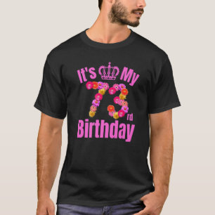 Camiseta As Mulheres De 73 Anos De Aniversário Flores O Me