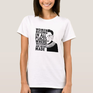 Camiseta As mulheres de RBG Ruth Bader Ginsburg pertencem