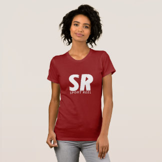 CAMISETA AS MULHERES DE SPORTREEL FIT O T-SHIRT VERMELHO