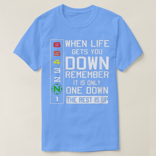 Camiseta As Mulheres Descem A Moto Quando (Frente do Design)