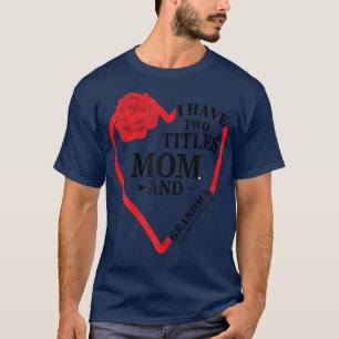 Camiseta As Mulheres Dia de as mães Rosa Coração Eu Tenho D