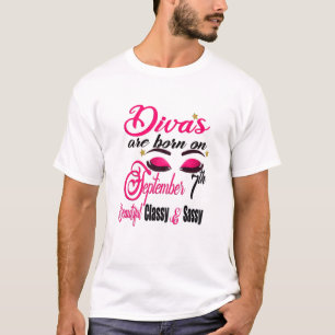 Camiseta As Mulheres Divas Estão Nasceres No Nascimento Do