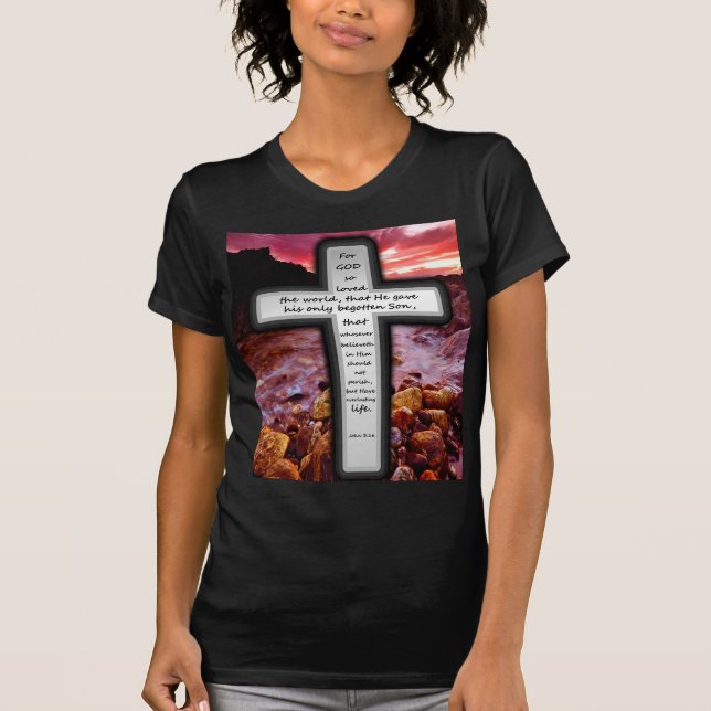 Camiseta As mulheres do 3:16 de John multam o jérsei Capa (Frente)