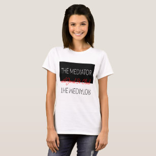 Camiseta As mulheres do t-shirt do mediador