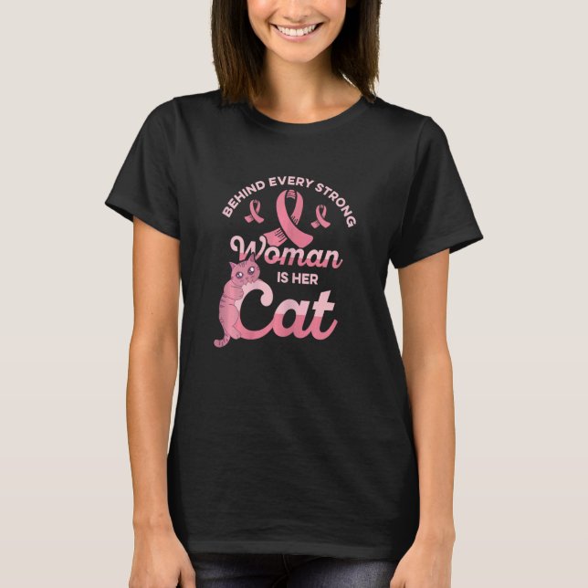 Camiseta As Mulheres Engraçadas Enfrentam O Gato - Por Trás (Frente)