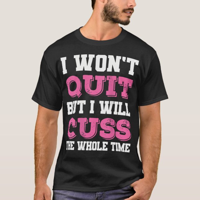 Camiseta As Mulheres Engraçadas Malhações De Ginástica Eu N (Frente)