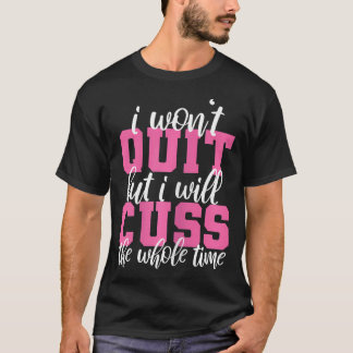 Camiseta As Mulheres Engraçadas Malhações De Ginástica Eu N