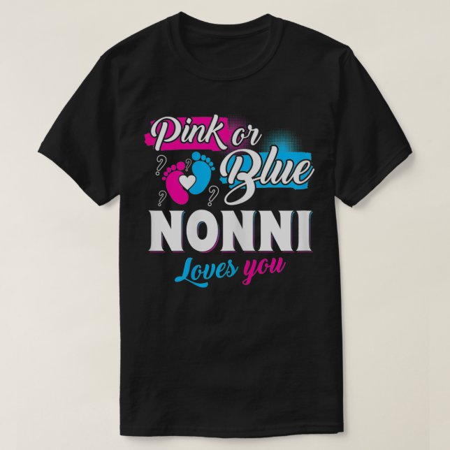 Camiseta As Mulheres Engraçadas São Rosa Ou Azul Não-Nina T (Frente do Design)