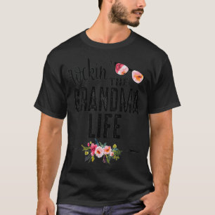 Camiseta As Mulheres Enrolando A Vovó A Vida Bonita Adoram 