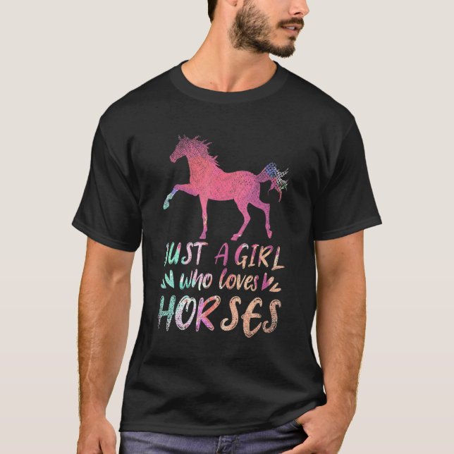 Camiseta As Mulheres Equestres Andam De Hobby Apenas Uma Me (Frente)